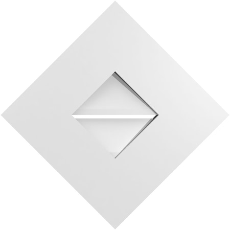 Ekena Millwork Arch Top Surface Mount PVC Gable Vent w/ 2"W x 2"P Brickmould Sill Frame, 42"W x 42"H GVPAR42X4203SN